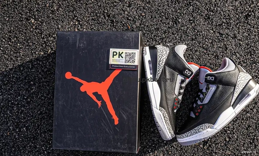 Cement Retro SHIP TO PK Jordan GOD READY Air 3 RETAIL MATERIALS Black 0517